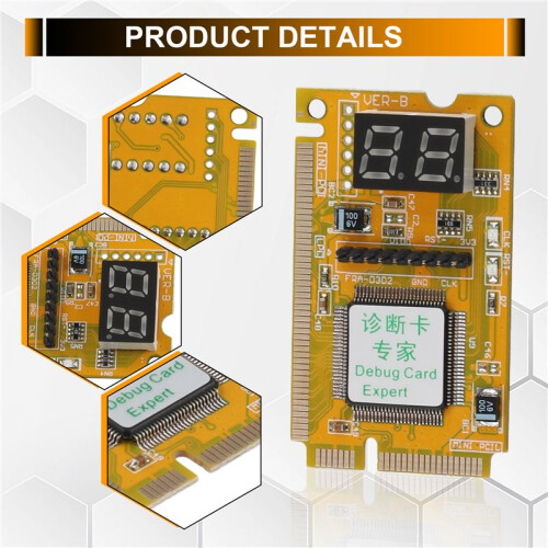 Notebook Diagnostic Card 2-Digit  PCI/PCI-E LPC POST Analyzer Tester 2