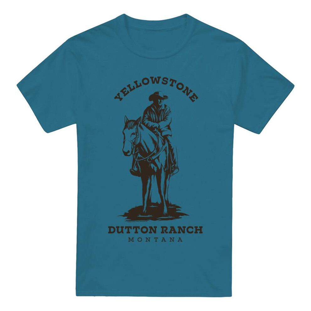 Yellowstone (3Xl, Slate) Mens Dutton Ranch John Dutton T-Shirt Multicoloured
