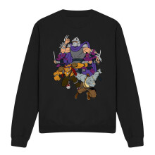 (XL, Black) Teenage Mutant Ninja Turtles Unisex Adult Shredder And Foot Clan Sweatshirt