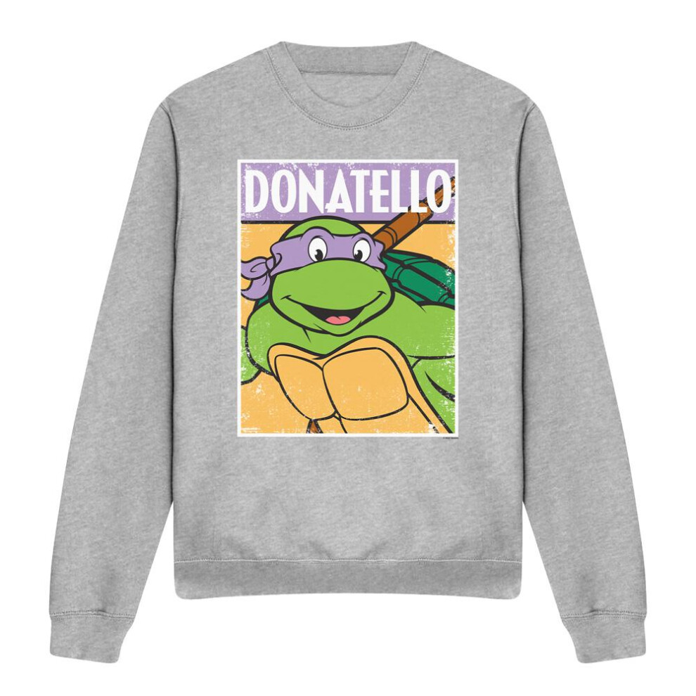 Teenage Mutant Ninja Turtles (M, Sport Heather) Unisex Adult Donatello Sweatshirt