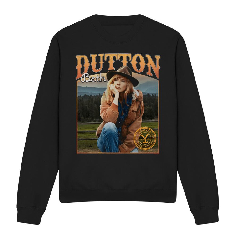 Yellowstone (Xxl, ) Unisex Adult Thoughts Beth Dutton Sweatshirt Black