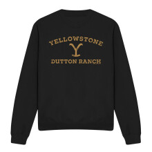 (M, Black) Yellowstone Unisex Adult Arched Logo Sweatshirt