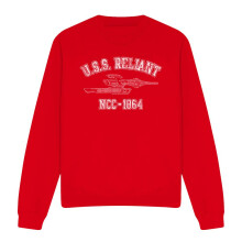(L, Red) Star Trek Unisex Adult Reliant Athletic Sweatshirt