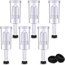 Airlock Set for Fermentation, 20 Pieces Silicone Grommets and 6 Pieces Plastic Airlock for Preserving, Brewing, Making Wine, Fermenting Sauerkraut,