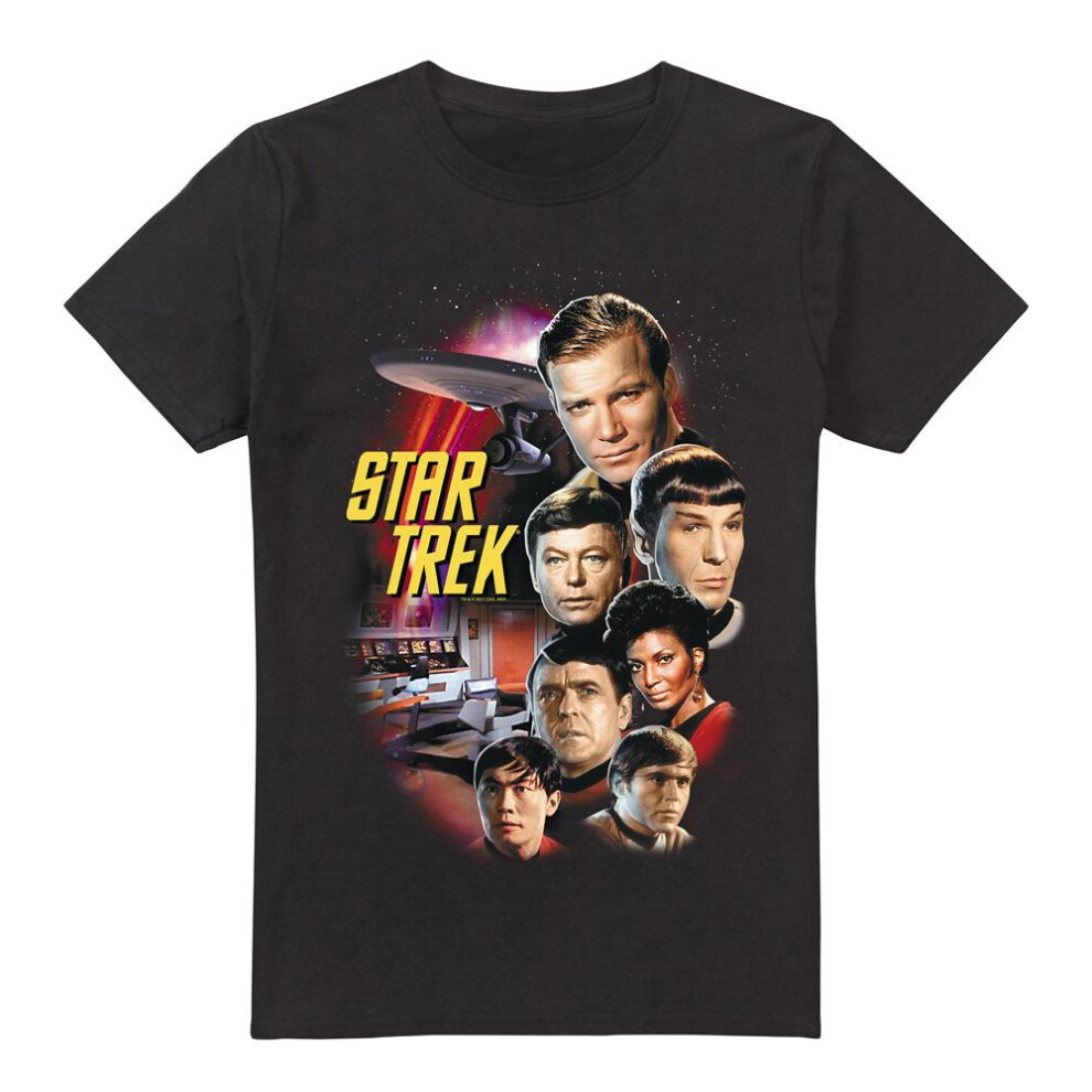 Star Trek (5Xl, ) Mens The Classic Crew T-Shirt Black