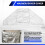 Washing Machine Cover,Washer/Dryer Cover for Front-Loading Machine Waterproof Dust-Proof 3