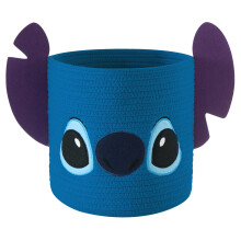 Idea Nuova Disney Stitch Cesto Organizer in Corda, 10" H x 10" W
