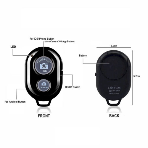 Mobile Phone  Wireless Remote Control Monopod Selfie Stick Shutter Self-Timer Remote Shutter for IOS Android 1