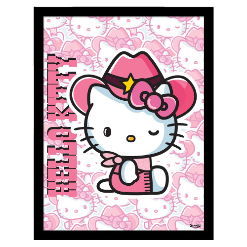 Hello Kitty Hello Kitty Cowgirl Framed Poster