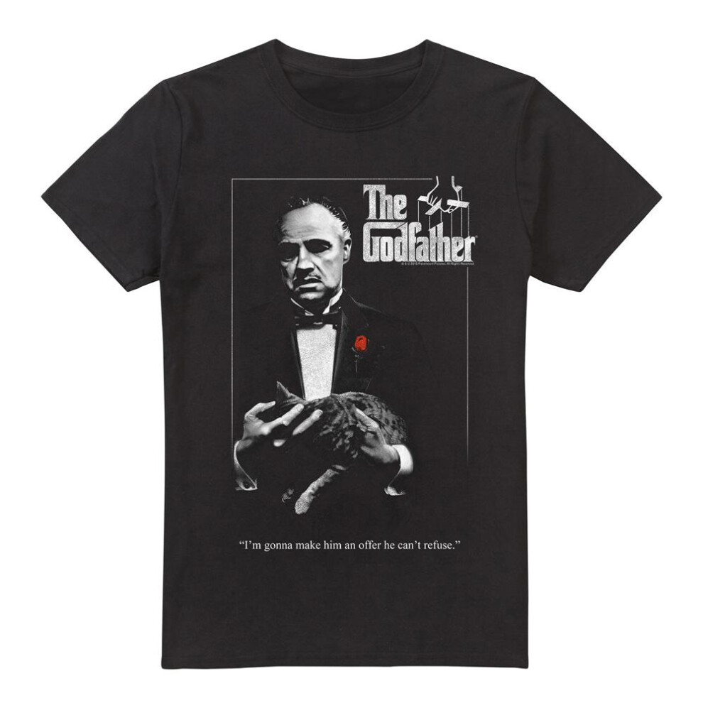 The Godfather (4Xl, ) Mens Poster T-Shirt Black