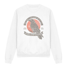 (M, White) Yellowstone Unisex Adult Evil Bird Sweatshirt