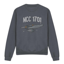 (S, Black) Star Trek Unisex Adult The First Enterprise Sweatshirt