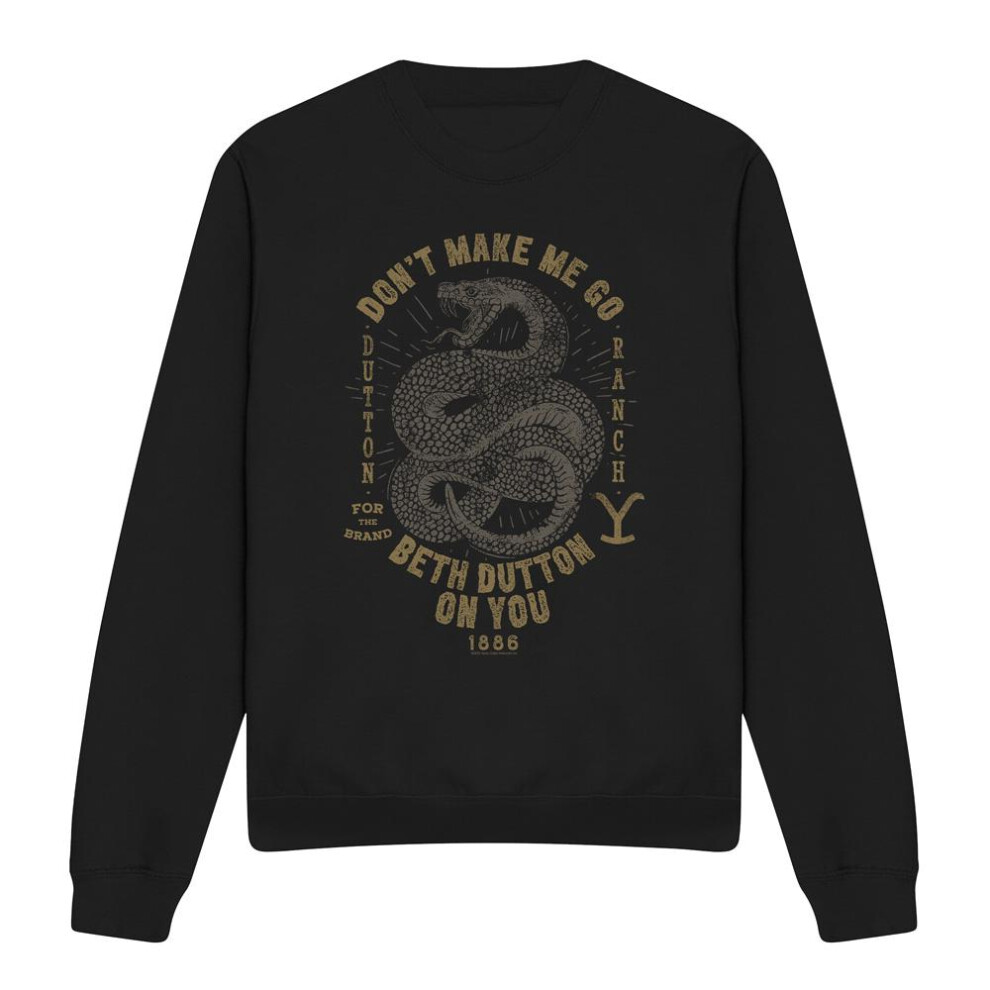Yellowstone (Xl, ) Unisex Adult Beth Dutton Sweatshirt Black