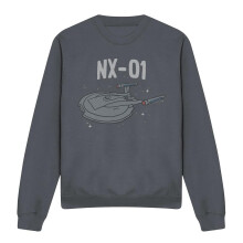 (M, Black) Star Trek Unisex Adult The OG NX Class Sweatshirt