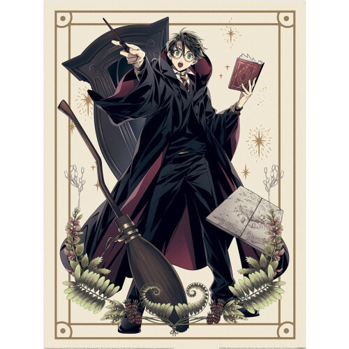 Harry Potter Harry Potter Wizard Dynasty Harry Spells Paper Print