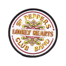 The Beatles Sgt Pepper Drum Woven Iron On Patch