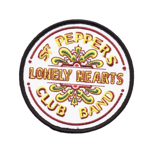 The Beatles Sgt Pepper Drum Woven Iron On Patch
