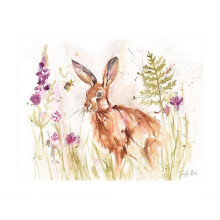 (40cm x 50cm, Brown/Green/Purple) Jennifer Rose Hazy Afternoon Print