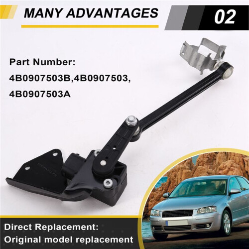 4B0907503B Car Headlight Level Range Control Sensor Height Level Sensor for   3B  MK4 Bora Beetle  A6 A4 1