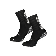 (3 UK-5 UK, Black/White) Precision Childrens/Kids Origin.0 Gripped Anti-Slip Sports Socks