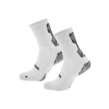 (3 UK-5 UK, White/Black) Precision Childrens/Kids Origin.0 Gripped Anti-Slip Sports Socks