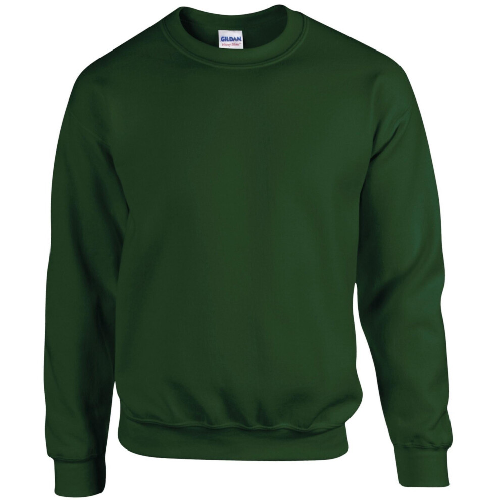 Gildan (S, Forest ) Childrens Unisex Heavy Blend Crewneck Sweatshirt Green