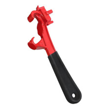 3-in-1 Bung Wrench & Bucket Opener Tool - Aluminum Drum Lid Remover for 5-55 Gallon Drums, Paint Cans, and Pails