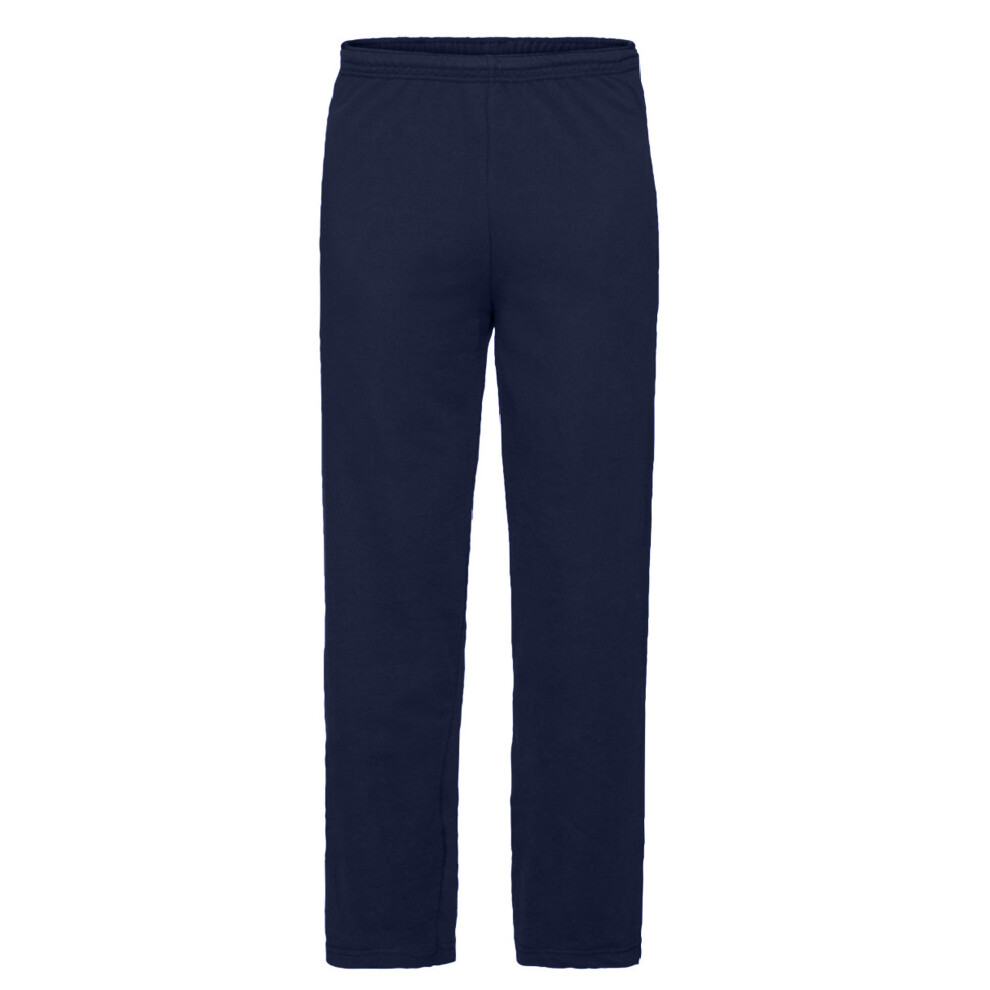 (L, Deep Navy) Fruit Of The Loom Mens Lightweight Jog Pant / Jogging Bottoms