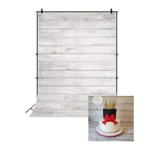 LFEEY 3x5ft Wood Backdrops for Photography White Wooden Board Vintage White Wood Floor Backdrops Baby Shower Birthday Cake Table Photography Backgroun