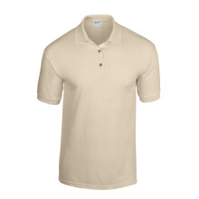 (XL, Sand) Gildan Unisex Adult Dryblend Jersey Polo Shirt