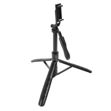 Treppiede per cellulare estensibile da 62 pollici con selfie stick, luce di riempimento e telecomando