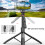 62in Extendable Selfie Stick Tripod with Fill Light & Remote for Android 4.4+/iOS 5.1+ 2