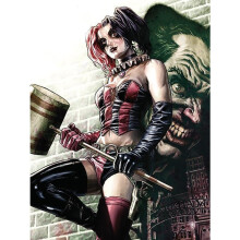 Batman Harley Quinn Pose Canvas Print