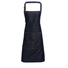 (One Size, Indigo Denim) Premier Unisex Adult Twill Full Apron