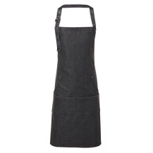 (One Size, Black Denim) Premier Unisex Adult Twill Full Apron