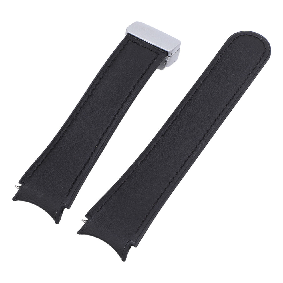 Flexible Silicone Watch Strap For Watch 4/5/6 Foldable Buckle Black 8781390840231
