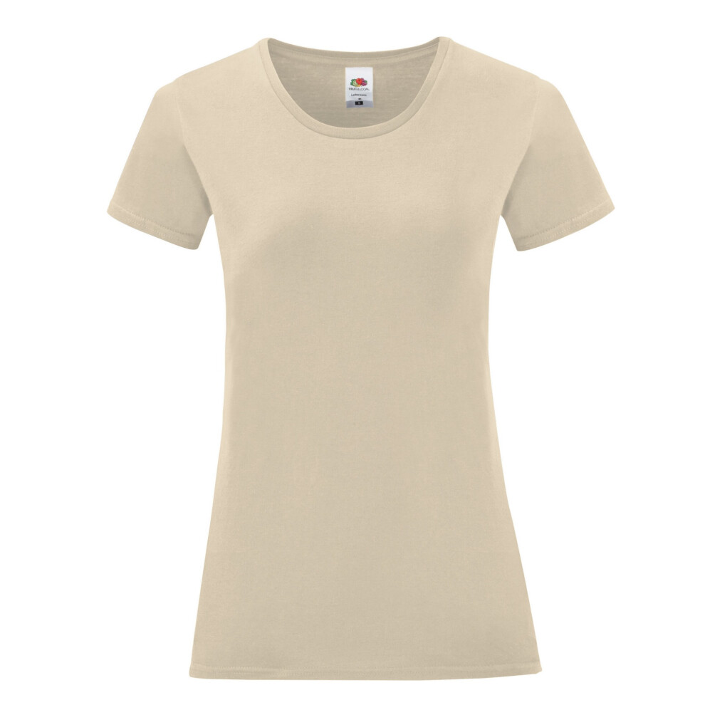 Fruit Of The Loom (M, Natural) Womens/Ladies Iconic 150 T-Shirt Multicoloured