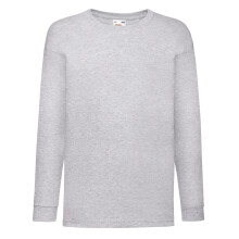 Fruit of the Loom Childrens/Kids Valueweight Heather Long-Sleeved T-Shirt