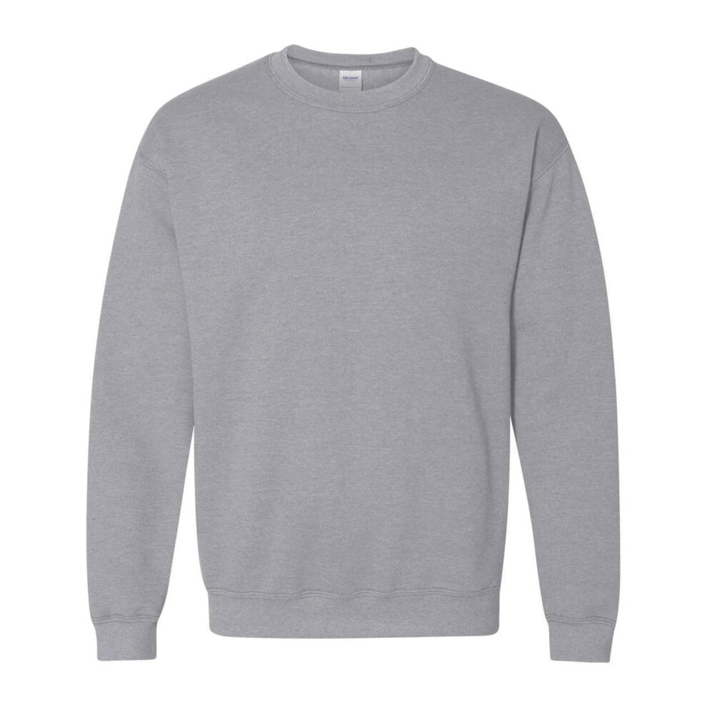 Gildan (5Xl, Sports Grey) Unisex Adult Heavy Blend Crew Neck Sweatshirt