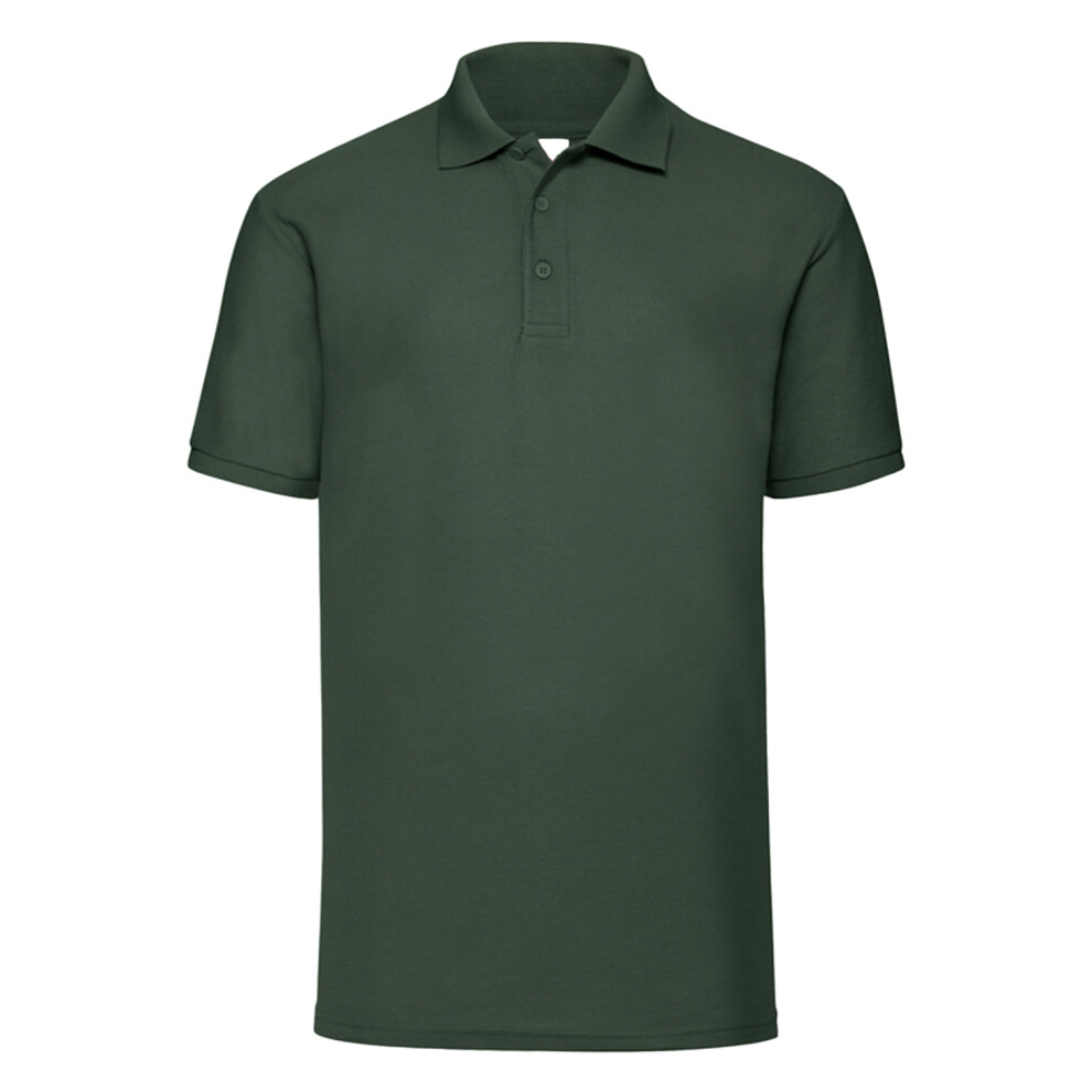 Fruit Of The Loom (M, Bottle ) Mens 65/35 Polo Shirt Green