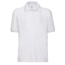 (14-15 Years, White) Fruit of the Loom Childrens/Kids 65/35 Polo Shirt