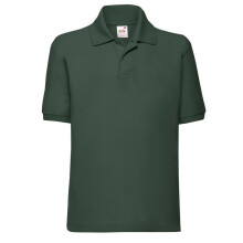 (14-15 Years, Bottle Green) Fruit of the Loom Childrens/Kids 65/35 Polo Shirt
