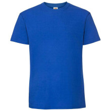 (M, Royal Blue) Fruit Of The Loom Mens Iconic 195 Premium Ringspun Cotton T-Shirt