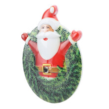 Babbo Natale Campanello da porta in ferro Natale 15,5x18,5 cm 1,5V x2