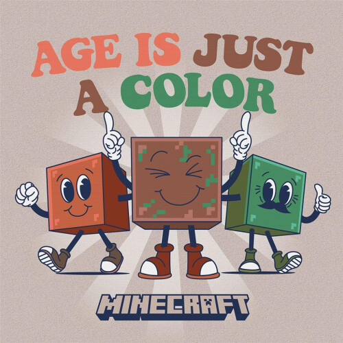 Minecraft Minecraft Age Is Just A Color Canvas Print