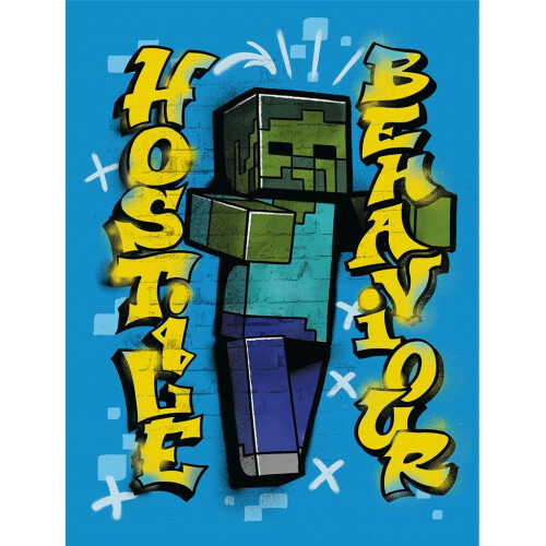 Minecraft Minecraft Hostile Behaviour Canvas Print