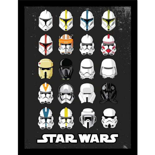 Star Wars Star Wars Helmet Trooper Framed Poster