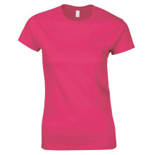 (M, Heliconia) Gildan Ladies Soft Style Short Sleeve T-Shirt
