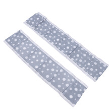 fodere in mesh traspirante per lettini, 2 pezzi, pois grigi, dimensione completa 340x30cm