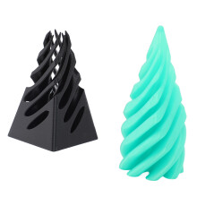 Piramide Impossibile Gioco Antistress da Masticare – 5,5x11cm Verde Nero